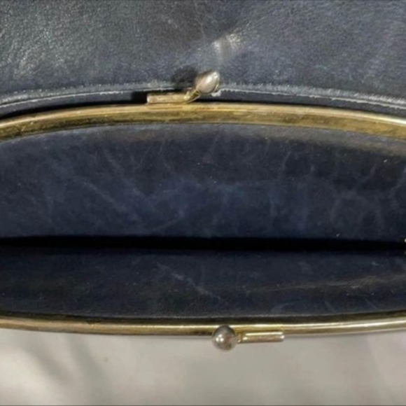 Pre-Creed Vintage Coach Watermelon Tote №9440 in Navy - Picture 8 of 11